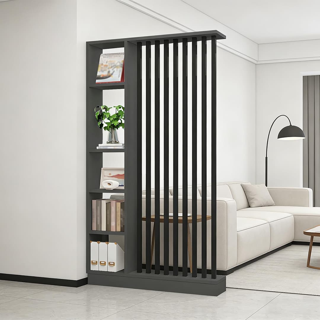 Wall Room Divider with Storage Shelf, Entrance Hall Parti…