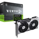 MSI GeForce RTX 5050 8G VENTUS 2X OC Graphics Card - RTX 5050 GPU, 8GB GDDR6 (20Gbps/128-bit), PCIe 5.0 - DUAL-Fan Thermal Design (2 x TORX FAN 5.0) - HDMI 2.1b, DisplayPort 2.1b - 1