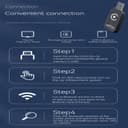 Adaptateur CarPlay Sans Fil 2026, Dongle CarPlay Sans Sil, Convertit CarPlay Filaire En Adaptateur Sans Fil Plug And Play, Compatible Avec Les Voitures à Partir De 2016 et iPhone iOS 12+ (noir) - 6