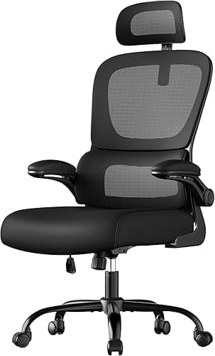 SONGMICS Chaise de Bureau, Chaise Ergonomique, avec Tissu…