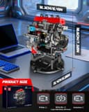 Mould King 10235 Kit de construction de moteur de voiture, 811 pièces, jeu de blocs de serrage comme jouet et cadeau (14 ans et plus) - 6