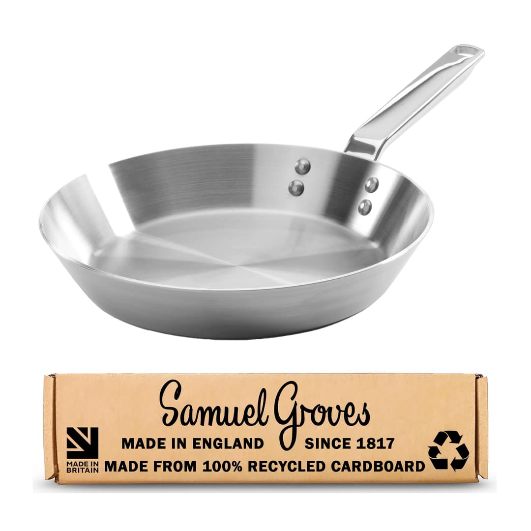 Samuel Groves 26cm Stainless Steel Frying Pan - Tri-Ply F…