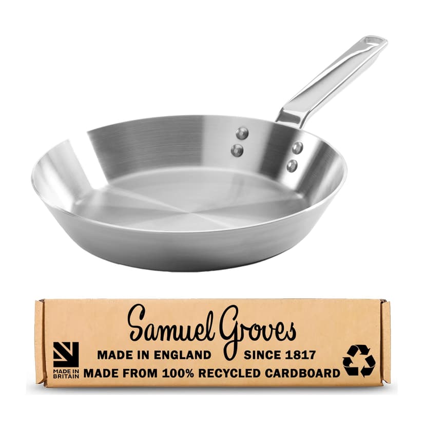 Samuel Groves 26cm Stainless Steel Frying Pan - Tri-Ply F… - 1
