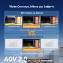 EZVIZ 2K+ Caméra Extérieure sans Fil avec Mode AOV, Caméra à Batterie PT avec Détection de Personnes et de Véhicules, Vision Nocturne Couleur & Défense Active, WiFi 6, CB8 Lite 4MP+5W Panneau Solaire - 6