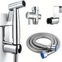 Kit de Douchette de Bidet en Acier Inoxydable, Vaporisateur de Toilette Douchette à Main avec 1.5m Tuyau et Support, Kit Douchette WC Complet, Pulvérisateur de Bidet à Main pour Hygiène Personnelle - 1