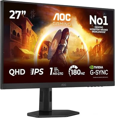 AOC Gaming Moniteur Q27G4XD 27 Pouce 180Hz Fast IPS Dalle…