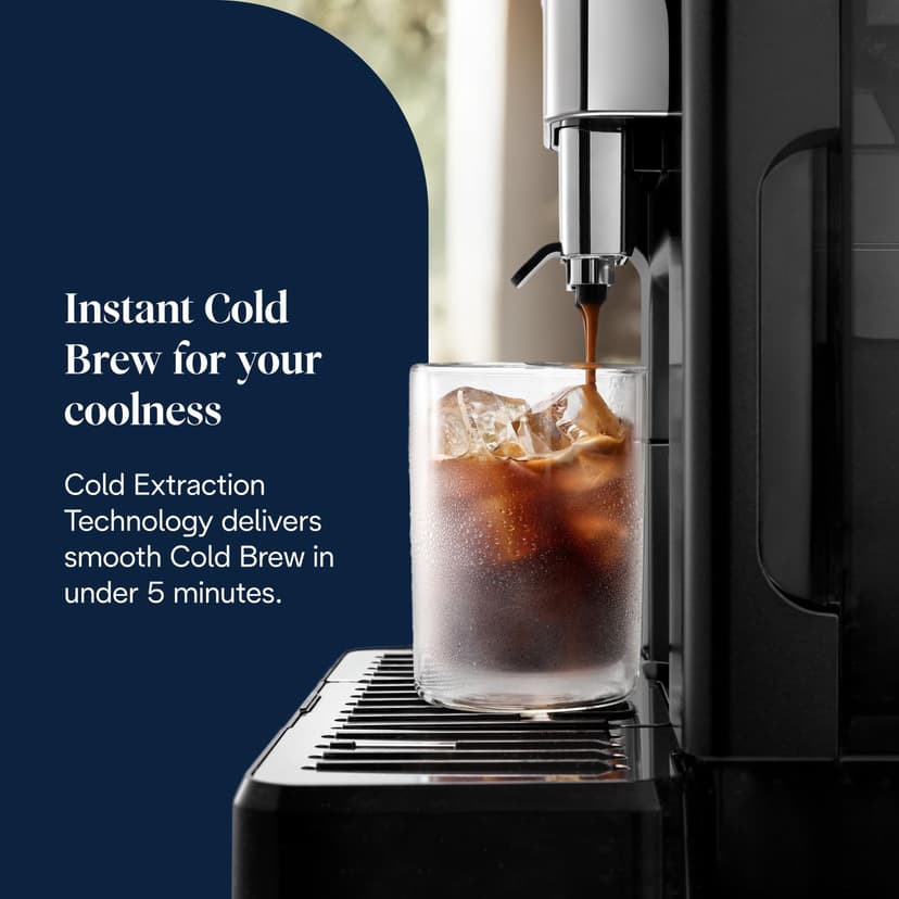 De'Longhi Eletta Explore Cold Brew ECAM452.67.G, Barista Coffee Machine with LatteCrema Hot and Cool, Espresso Machine, Automatic Coffee Bean Machine, Cold Extraction, Coffee Pot Included, Dark Grey - 8