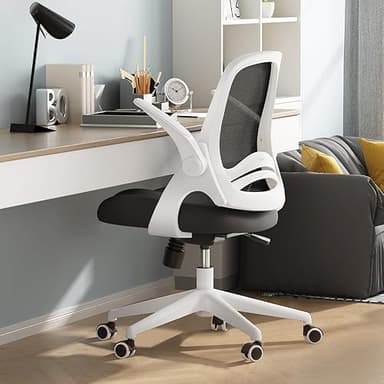 Hbada Office Chair Desk Chair Flip-up Armrest Ergonomic T…