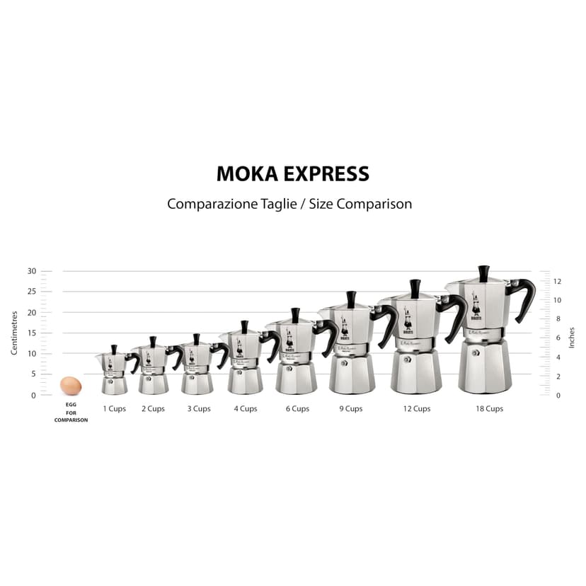 Bialetti Moka Express Caffettiera in Alluminio, 6 Cups, Acciaio Inossidabile, Argento,270 milliliters, Silver - 8