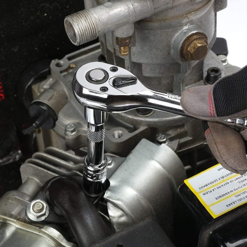 WORKPRO 408-Piece Mechanics Tool Set, Chrome Vanadium Forged Tools, 3-Drawer Heavy Duty Metal Box - 9