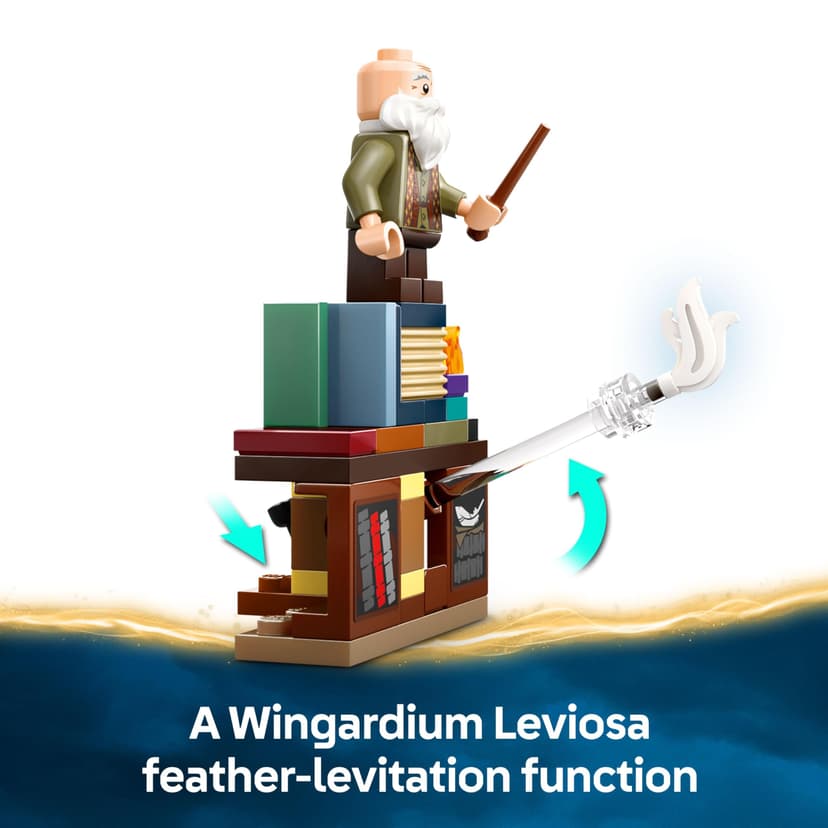 LEGO Harry Potter Hogwarts Castle: Charms Class Set with 3 Minifugures incl. Hermione Granger & Ron Weasley, Features Wingardium Leviosa Levitation Function, Toy for 8+ Year Old Boys & Girls 76442 - 6