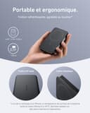 Anker MagGo Batterie Externe Magsafe Certifiée Qi2 15W Magnétique Ultra-Fine 10000 mAh, Chargeur Compatible MagSafe Ultra Rapide, Design Ergonomique, Uniquement pour iPhone 17 Pro Max 16/15/14 - 4