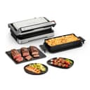 Tefal OptiGrill 4-in-1 XL Contact Grill with Baking Bowl, Foldable, Table Grill, 12 Programs, Cooking Step Display, Electric Grill, Oven, GC784D10 - 1