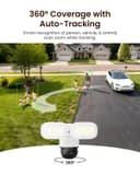 Reolink TrackFlex Floodlight WiFi, 4K PTZ Camera Outdoor, 360° Auto-Tracking Zoom, 270° PIR Detection, 3000 Lumens, Floodlight Camera Wi-Fi 6 with Local AI Video Search, 24/7 Recording, Hardwired - 3