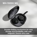 SONY WH-1000XM6 Flagship Noise Cancelling Over-Ear Wireless Bluetooth Headphones, Signature Hi-Res Sound, Comfort, Foldable Design, Durable Case, 30 HR Battery NC On, iOS & Android – Midnight Blue - 6