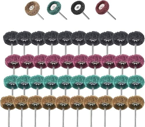 40 Pieces Abrasive Wheels, 1" (25mm) Abrasive Buffing Pol…