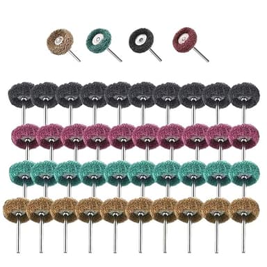 40 Pieces Abrasive Wheels, 1" (25mm) Abrasive Buffing Pol…