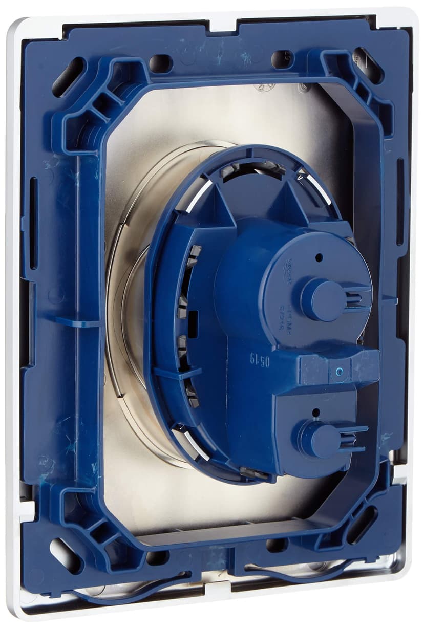 GROHE Plaque de commande WC Start, montage verticale, 2 boutons-poussoirs interrompable, finition brillante, 156x197mm, chromé, 38964000 (Import Allemagne) - 3