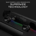 Sound Blaster GS3 Barre de Son de Jeu compacte avec Technologie RVB et SuperWide, alimentée par USB, Bluetooth 5.4, Sortie Casque, pour PC et Mac - 5