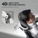 Hbada E3 Pro Chaise de Bureau Ergonomique Fauteuil de Bureau - Soutien Lombaire Dynamique 3 Zones, Appui-Tête 4D Réglable, Accoudoirs 6D Réglables, Pivotant avec Repose-Pieds, Noir - 4