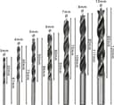 Bosch 7 x PRO Wood Twist Drill Bit Set (for Softwood, Hardwood, Diameter 3.0, 4.0, 5.0, 6.0, 7.0, 8.0, 10.0 mm, Professional Accessories Drill/Screwdriver) - 3