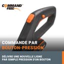 WORX Coupe-Bordures 2 en 1 sans Fil 20V WG163E.1, diamètre de 30 cm, se transforme en dresse-bordures, poignée Amovible, capot de protection, tête amovible 90°, livré avec une batterie 2Ah et chargeur - 5