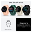 Garmin vívoactive 6, 42mm GPS smartwatch, AMOLED touchscreen, all-day health monitoring, personalised fitness features, advanced sleep coaching, Music, up to 11 days battery life, Bone/Lunar Gold - 8