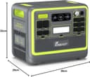 FOSSiBOT F2400 Portable Power Station With 420W solar panel, 2048Wh LiFePO4 solar-generator with 3 x 230V AC Output 2400W (4800W Peak), Applicable to RV/Camping/Home - 2