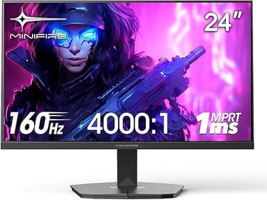 Minifire Gaming Monitor 24 inch, 160 Hz, 1ms, AdaptiveSyn…