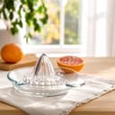 Glasmark KROSNO 1992 Lemon Squeezer Glass Citrus Juicer Lime Press Transparent Dishwasher Safe - 3
