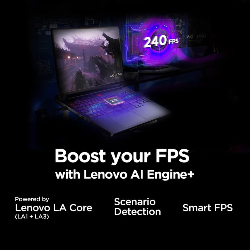 Lenovo Legion Pro 7i 16'' WQXGA OLED 240 Hz Ordinateur Portable de Jeu Intel Core Ultra 9 275HX 32 Go de RAM 1 to SSD NVIDIA GeForce RTX 5070Ti Eclipse Noir - 7