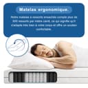 BMM Matelas Ortho Medic 140x200 cm avec Noyau à Ressorts ensachés Niveau de fermeté H2/certifié Öko-Tex/Matelas Ergonomique à 7 Zones Hauteur 21 cm/Matelas de Conception Allemande - 4