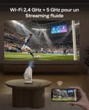 Aurzen BOOM Air Google TV Smart Projector with WiFi and Bluetooth, Portable Projector for Outdoor & Home Movie, 4K Supported, Adjustable Stand, USB-C Powered, Real-Time Focus, Dolby Audio, Off-White - 8