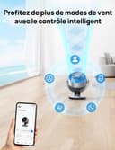 DREO Smart Table Fan for Bedroom, 28dB Silent Air Circulator Fan with Remote, 7 Inch Diameter Cooling Quiet Desk Fan, 120° Vertical Manual+90° Horizontal Oscillating, 4 Speeds, 5 Modes, 12H Timer - 5