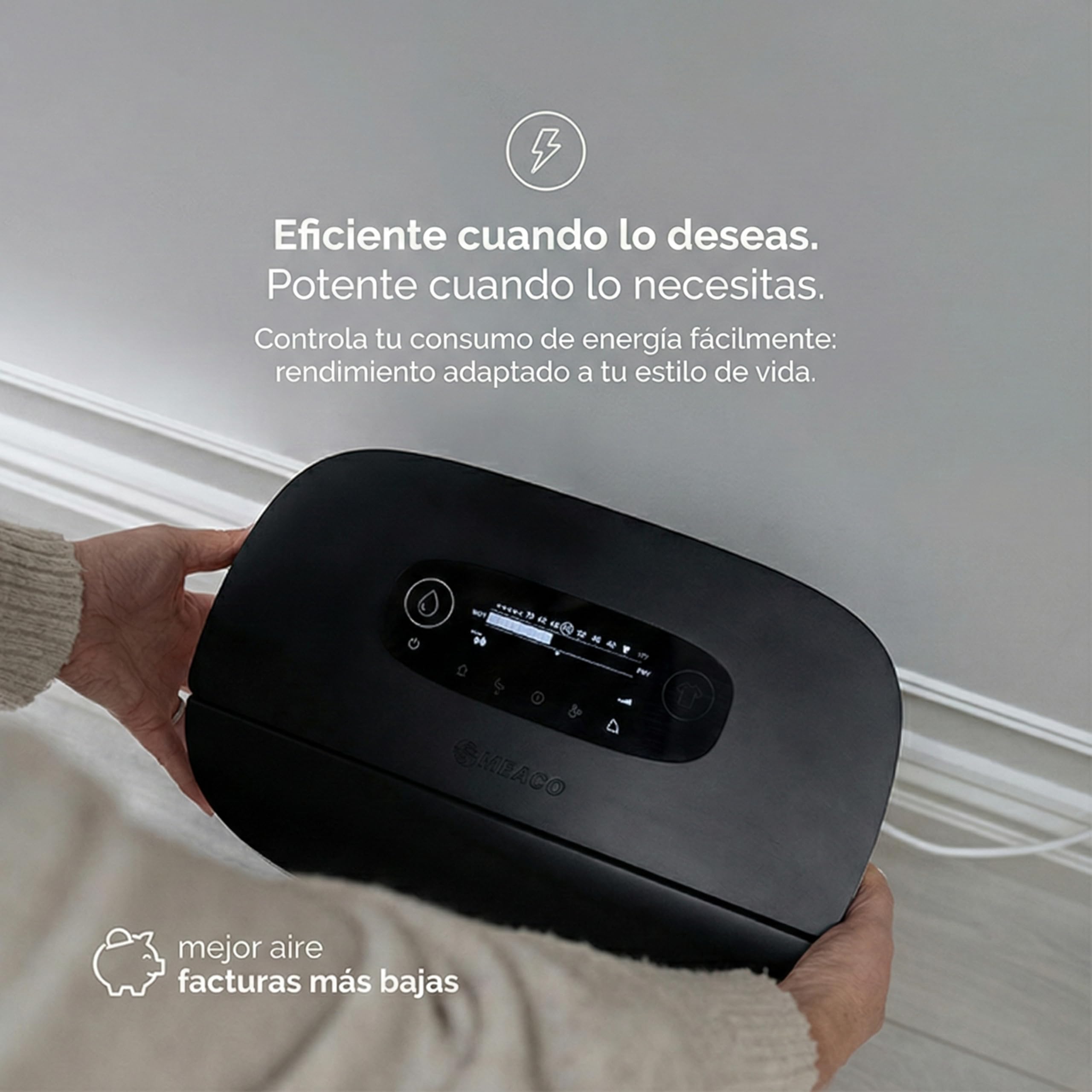 Meaco DD8L Pro Dehumidifier - Dries Clothes Quickly | App Control | Adaptable Energy Consumption | Cold Room | Antibacterial Ioniiser | Ideal for Cars, Boats - 8