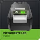 Greenworks Batterie 24V - Puissante Batterie Rechargeable Greenworks pour tous les Outils de Jardin 24V, Batterie Lithium-Ion 4Ah, Chargement Rapide, 3 Niveaux de Charge LED, Garantie 2 Ans - G24B4 - 6