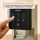 KRUPS Coffee Crush Superautomatic Coffee Maker 15 Bar 3 Coffee Recipes 3 Temperature Levels Touch Screen Compact 15 cm Wide SA402AE0 - 6