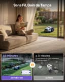 ANTHBOT Robot Tondeuse M5, 500-700㎡，150㎡/h, NetRTK + 4G, Cartographie Automatique, Double Vision IA, Gestion Multi-Zones, APP Control, 3-7CM Réglage de la Hauteur de Coupe - 9