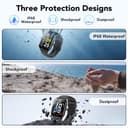 CASCHO Smartwatch Damen Herren, 1.85" HD Smart Watch, 115+ Modi, Fitness Tracker mit Bluetooth Telefonie, Schrittzähler Uhr mit bis zu 30 Tage Standby für iOS und Android - 8