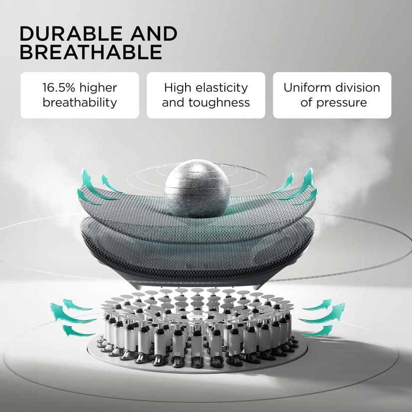 Hbada E3 Pro Ergonomic Office Chair with Dynamic Lumbar Support, 4D Adjustable Headrest for Home Office Chair, 6D Adjustable Armrests Desk Chair, Swivel Big and Tall Computer Chair, Gray - 5