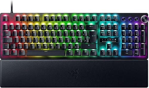 Razer Huntsman V3 Pro (Analog Switch) - Optical Gamer Keyboard (Quick Release, Analog Switch Adjustable from 0.1 to 4.0mm, PBT Doubleshot Keys) AZERTY Keyboard | Black
