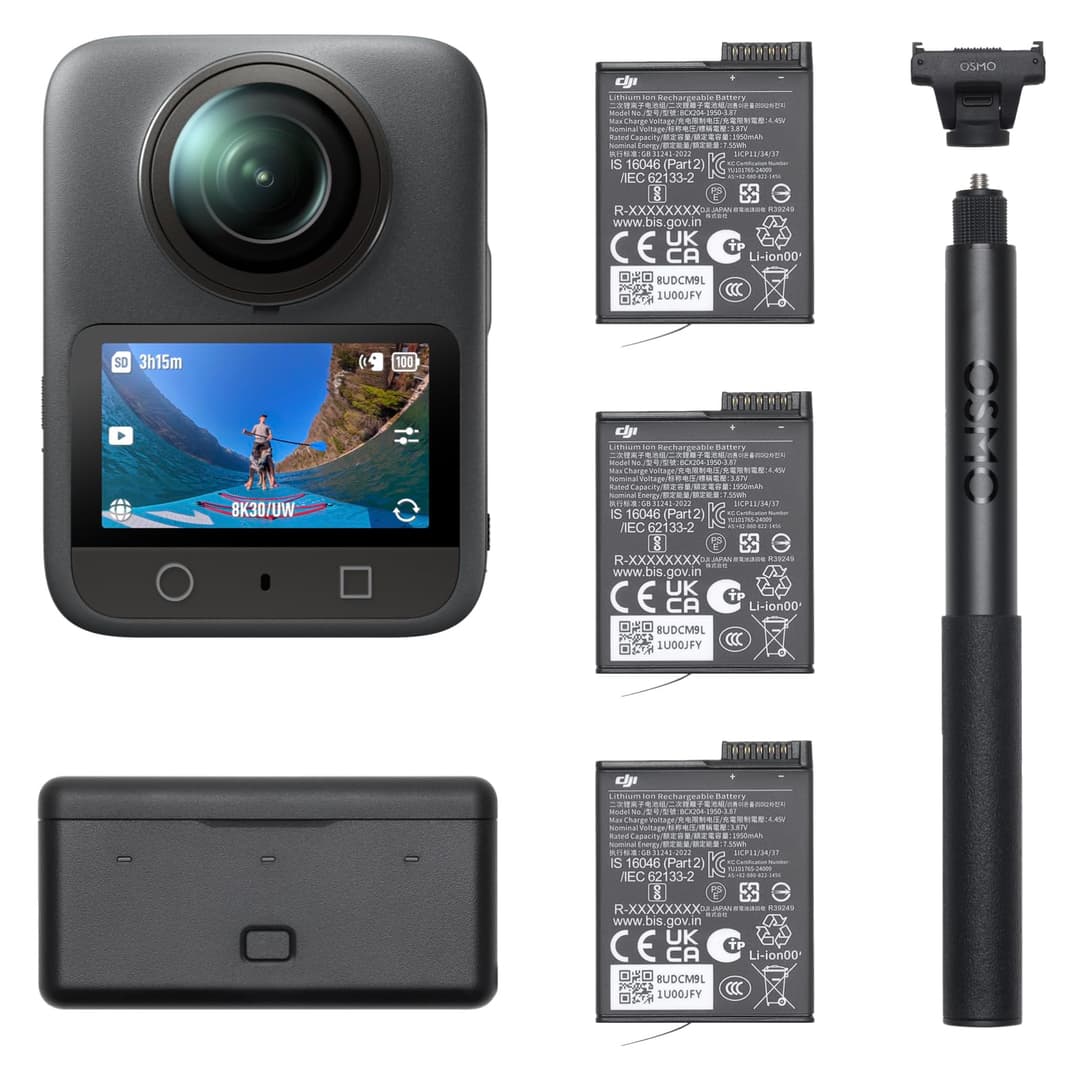 Bundle Aventure DJI Osmo 360, caméra 360 avec imagerie 36…