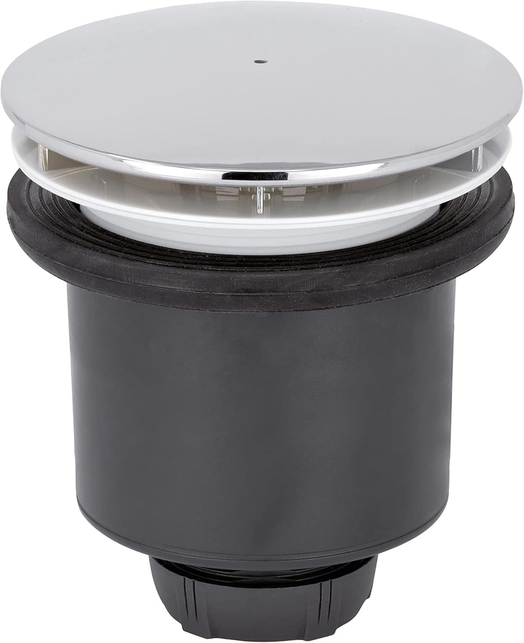 Wirquin, Grau 30723746 Shower Screen D90 Vertical Shower Drain with ABS Dome