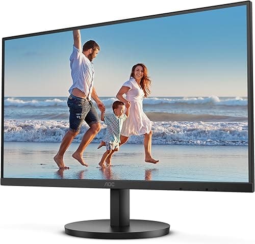 AOC Q27B3MA - 27 inch QHD Monitor, VA, 75Hz, 4ms, Flicker free, Speakers, Low Blue light, Vesa 100 x 100, Tilt (2560 x 1440 @ 75Hz, 250 cd/m², HDMI 1.4 / DP 1.2), Black