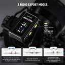 NEEWER CM28 Wireless Lavalier Microphone System with Charging Case, 2 Mic Clips, 1 Click Noise Canceling, 4GB Storage, 9H Playtime, Lavalier Lapel Mic Compatible with iPhone/Android/PC/Camera - 3