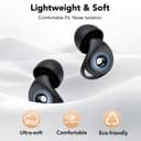 Bouchon D'oreille Pour Dormir, Anti-Bruit 45 dB, Bouchons Réutilisables en Silicone Souple et Ergonomiques, 4 Tailles (XS/S/M/L), Adaptés Pour Dormir/Voyager/Se Concentrer/Concert - 6