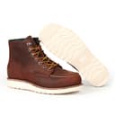 SL-Saint Men’s Work Boots Soft Moc Toe Classic Ankle Fashion Casual 6'' Wedge Industrial Construction Shoes Brown/Black (Wedge Sole, Brown, Adult, Men, 8.5, Numeric, UK Footwear Size System, Wide) - 4