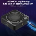 Lumière vidéo RVB, Robofun 80 LED avec batterie de 2500 mAh, CRI95+, petite lumière de caméra à intensité variable, 2700 K-7500 K, lumière photo compacte pour la prise de vue macro, la photographie de - 7