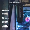 Logitech for Creators Blue Yeti USB Microphone for Recording, Streaming, Gaming, Podcasting on PC and Mac, Condenser Mic for Laptop or Computer with Blue VO!CE Effects, Adjustable Stand - Black - 8