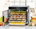 ROMMELSBACHER DA 650 automatic dehydrator, drying surface 0.5 m2, with 7 stainless steel dehydration trays, 1 dehydration rack, 1 dehydration stand, LCD display, - 3